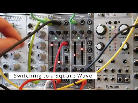 Behringer 121 Dual VCF Clean Demo - No Talking (Sweep, Mod, Pinging, Kicks, Stereo)