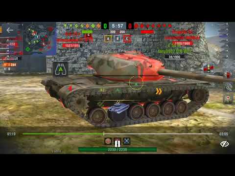 WoT Blitz - AMX 50B Veteran @ Naval Frontier