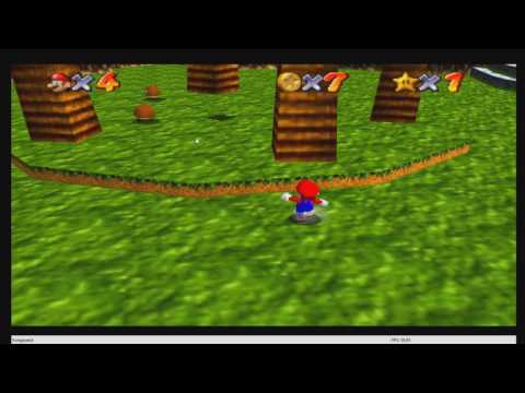 Super Donkey Kong 64 Kurs 1 Jungle Japes - Mini-Mario Under The Tree Trunk