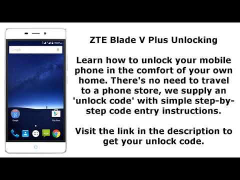 Unlock ZTE Blade V Plus - SIM Network Unlock PIN