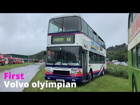 Preserved first Edinburgh Volvo Olympian Alexander royale 1308 (R308 LKS) Internal service
