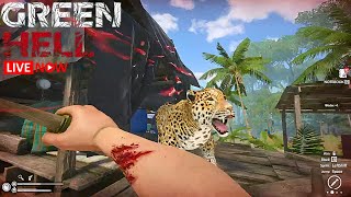 I did NOT survive big cat attack😱 #gameplay #greenhell #gaming #fyp #fypyoutube #fypage