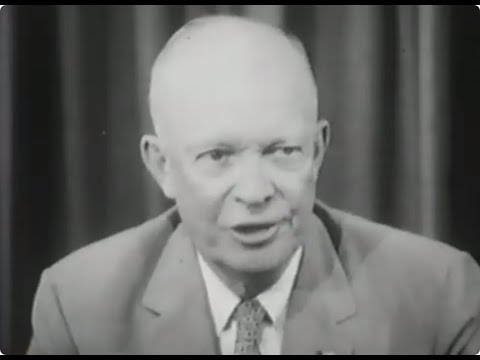 THE 1957 CHRISTMAS U.S.O. TOUR - Introduced by President Dwight D. Eisenhower - from 16mm