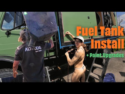 Installing a MASSIVE New Fuel Tank on the Unimog 🚛💪 | Paint Upgrade Time!