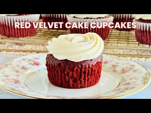 Easy Red Velvet Cupcakes Recipe with Cream Cheese Buttercream Frosting | Simple & Delicious!