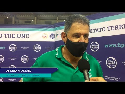 COACH MOZZATO SULLA VITTORIA DELLA FINALE TERRITORIALE DI COPPA 1ª DIVISIONE MASCHILE