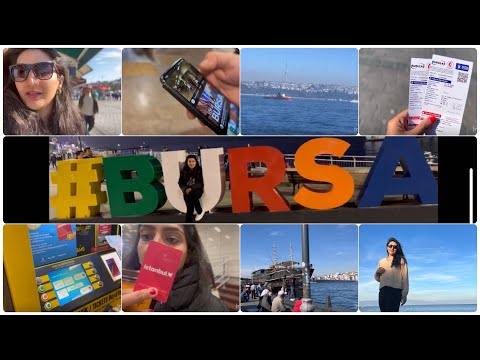 How Istanbul card makes travelling easy in Turkey 🇹🇷 | Going to Bursa ⛴️