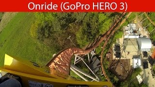 preview picture of video 'Holiday Park - Expedition GeForce - Onride 2014 (Erste Reihe / POV)'