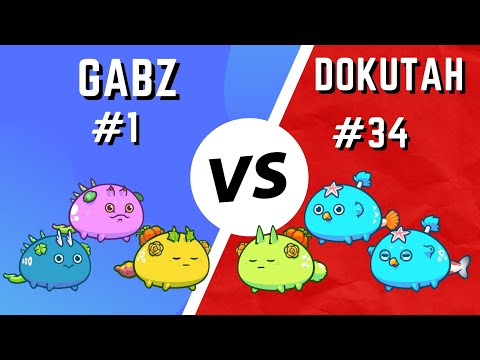 Gabz (#1) 🆚 Dokutah (#34) | Axie Infinity TOP Rank match