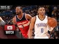 Russell Westbrook Vs John Wall PG DUEL Highlights 2016 02 01 Thunder Vs Wizards ELITE