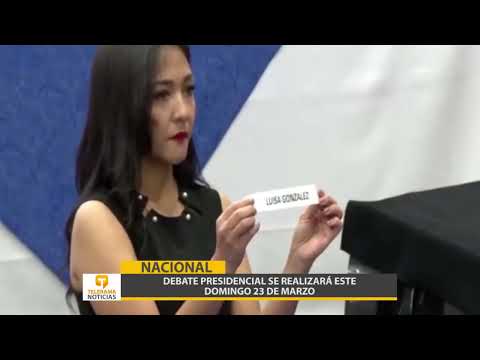 Debate presidencial se realizará este domingo 23 de marzo