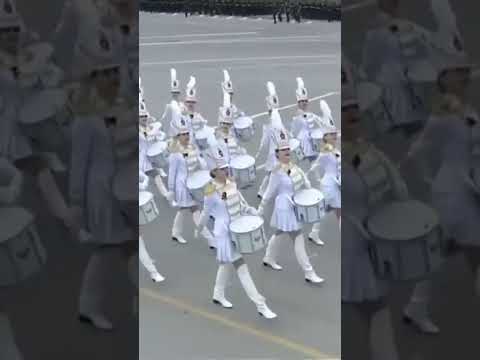Female russian soldiers🥰 / Beautiful Female soldiers in victory day parade / #shorts #russia part 11