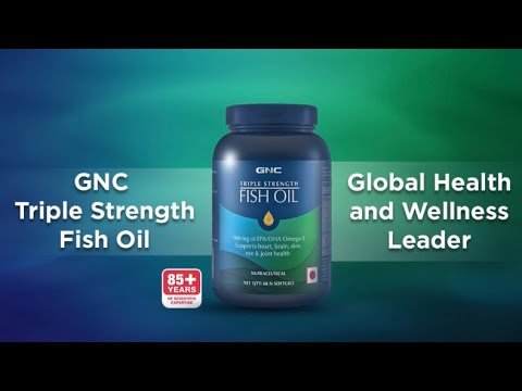 Gnc fish oil 60 capsules triple straingth