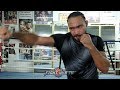 KEITH THURMAN SHOWING QUICK HANDS SHADOW BOXING FOR PACQUIAO AFTER SIX ROUNDS OF SPARRING