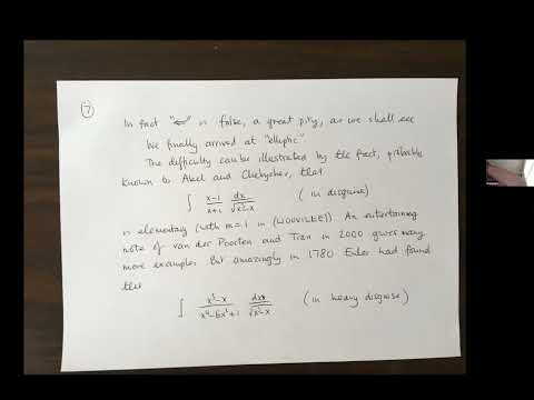 David Masser: Some new elliptic integrals (NTWS 184)
