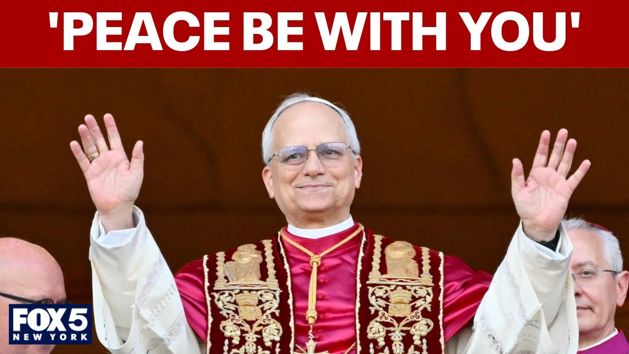 New Pope Leo XIV greets the world