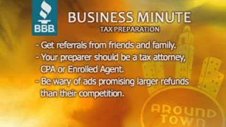 preview picture of video 'BBB Minute: Tax Preparer Tips'
