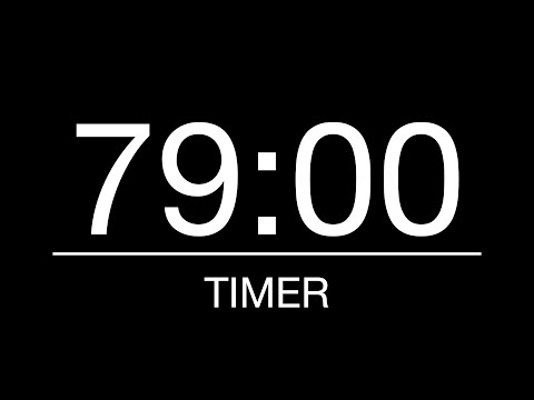 79 Minutes Timer/Countdown with Alarm - 1 Hour 19 Minutes