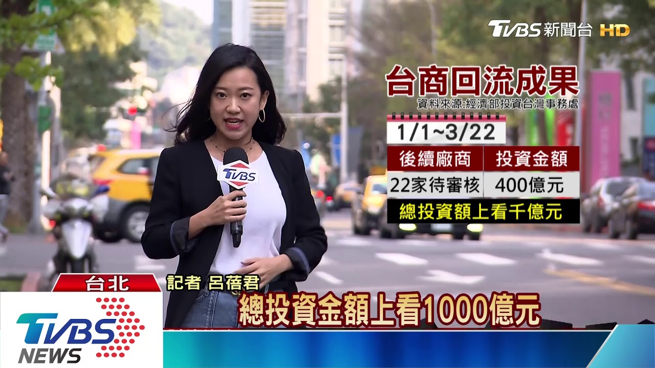 台商回流投資總額上看千億 還有22家廠商在排隊
