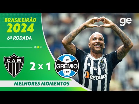 Gols e lances de Atlético Mineiro x Grêmio