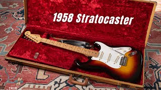 Video thumbnail for Clean 1958 Fender Stratocaster! by True Vintage Guitar