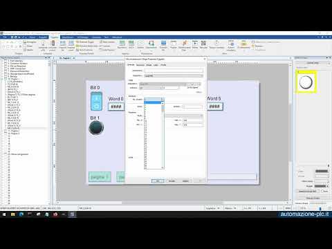 Corso di programmazione pannelli HMI Weintek: i controlli grafici animazione