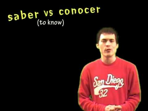 02 Spanish lesson - Saber vs conocer