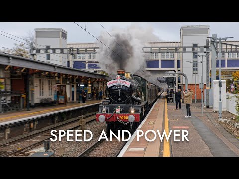 7029 Clun Castle Breaks the Sound Barrier through Swindon: Farewell to Steam Special - 2025