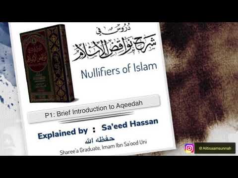 Nawaqidul Islam [FULL DAWRAH] - Br Saeed Hassan