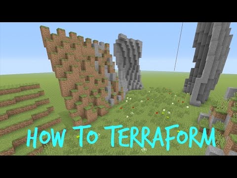 4 Easy Ways to TERRAFORM - Minecraft Tutorial
