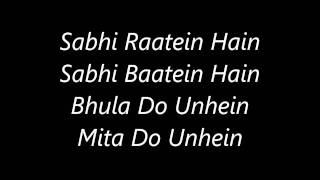 Atif Aslam&#39;s Aadat&#39;s Lyrics