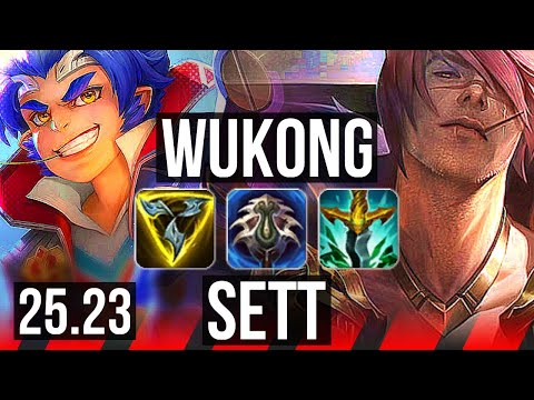 WUKONG vs SETT (TOP) | 7 solo kills | EUW Master | 25.23