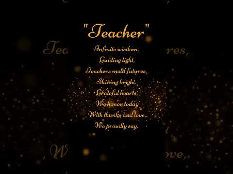 Special Poetry For Teacher's Day 2025 😍 | English status | #shorts #teachersdaystatus #status
