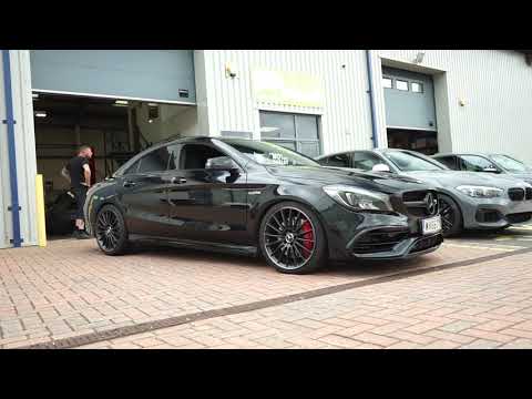 CLA45 Remus cat back Exhaust , Eibach springs 10mm wheel spacers Motech Performance
