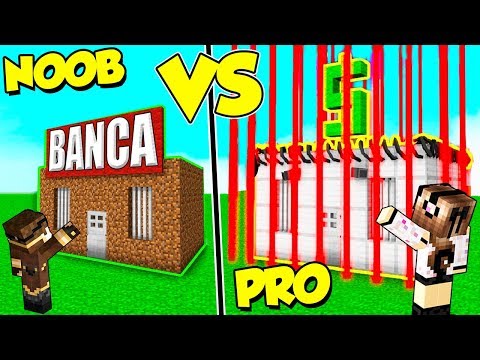 CASA BANCA NOOB contro BANCA PRO su MINECRAFT!