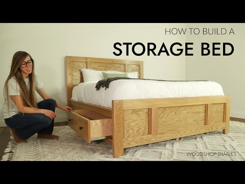 How to Build a Storage Bed with Built In Drawers