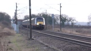 preview picture of video 'A day of HST's at Eaton lane level crossing (Retford)'