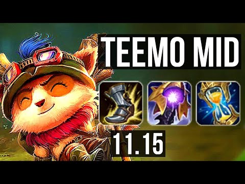 TEEMO vs TALON (MID) (DEFEAT) | 2.2M mastery, 1700+ games, 6 solo kills | KR Master | v11.15