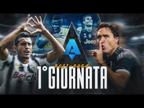 La Juventus alla 1°Giornata di Serie A - Dal 2011 ad Oggi