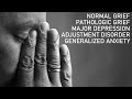 Normal Grief vs. Pathologic Grief vs. Major Depression vs. Adjustment Disorder vs.  Anxiety