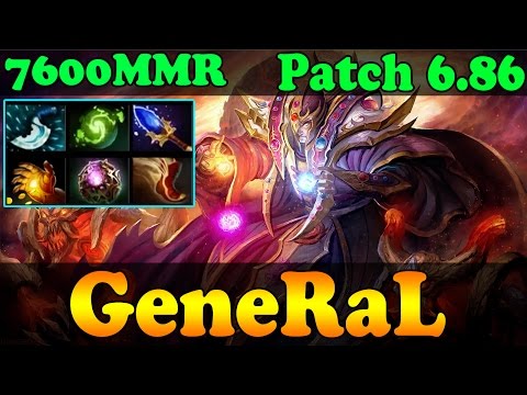 Dota 2 - Patch 6.86 : GeneRaL 7500 MMR Plays Invoker Vol 3 - Ranked Match Gameplay!