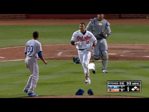 KC@BAL: Tempers flare for Yordano Ventura and Manny Machado