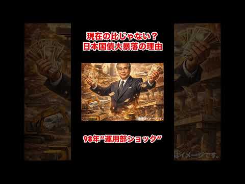 日本国債大暴落の原因とは【1998年資金運用部ショック】 #shorts