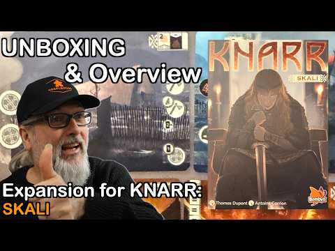 KNARR Expansion: Skali | Unboxing and Overview for the Board Game KNARR | Thomas Dupont | Bombyx
