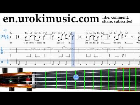 Cello lessons Shakira - Waka Waka Sheet Music Tutorial Part#2 um-352
