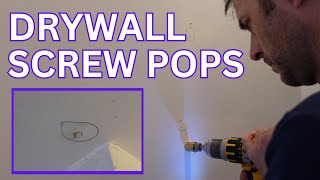 How To Fix Screw and Nail Pops In Drywall