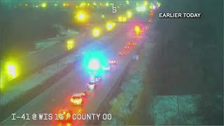 UPDATE: Crash cleared on I-41 South in Appleton, all lanes reopened