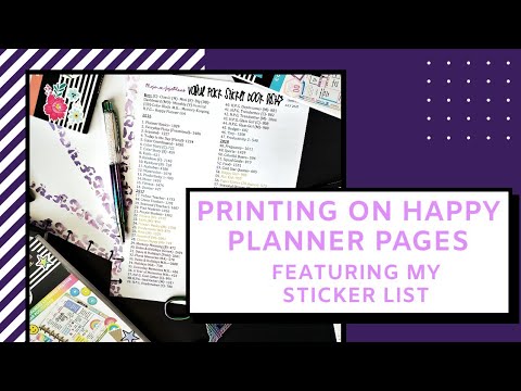 How To | Printing Mojo_JojoPlans Printables on Happy Planner Paper | MAMBI