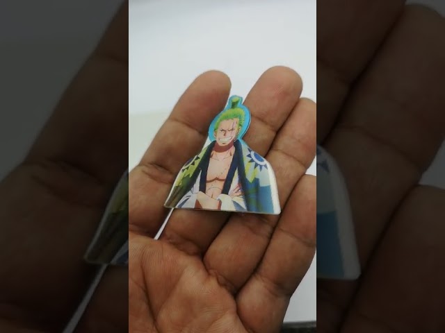 ملصق ثلاثي أبعاد لشخصية لوفي وزورو وسانجي