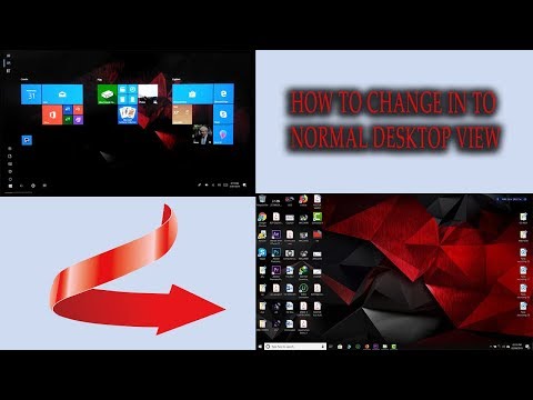 HOW TO GET BACK TO NORMAL DESKTOP VIEW ||